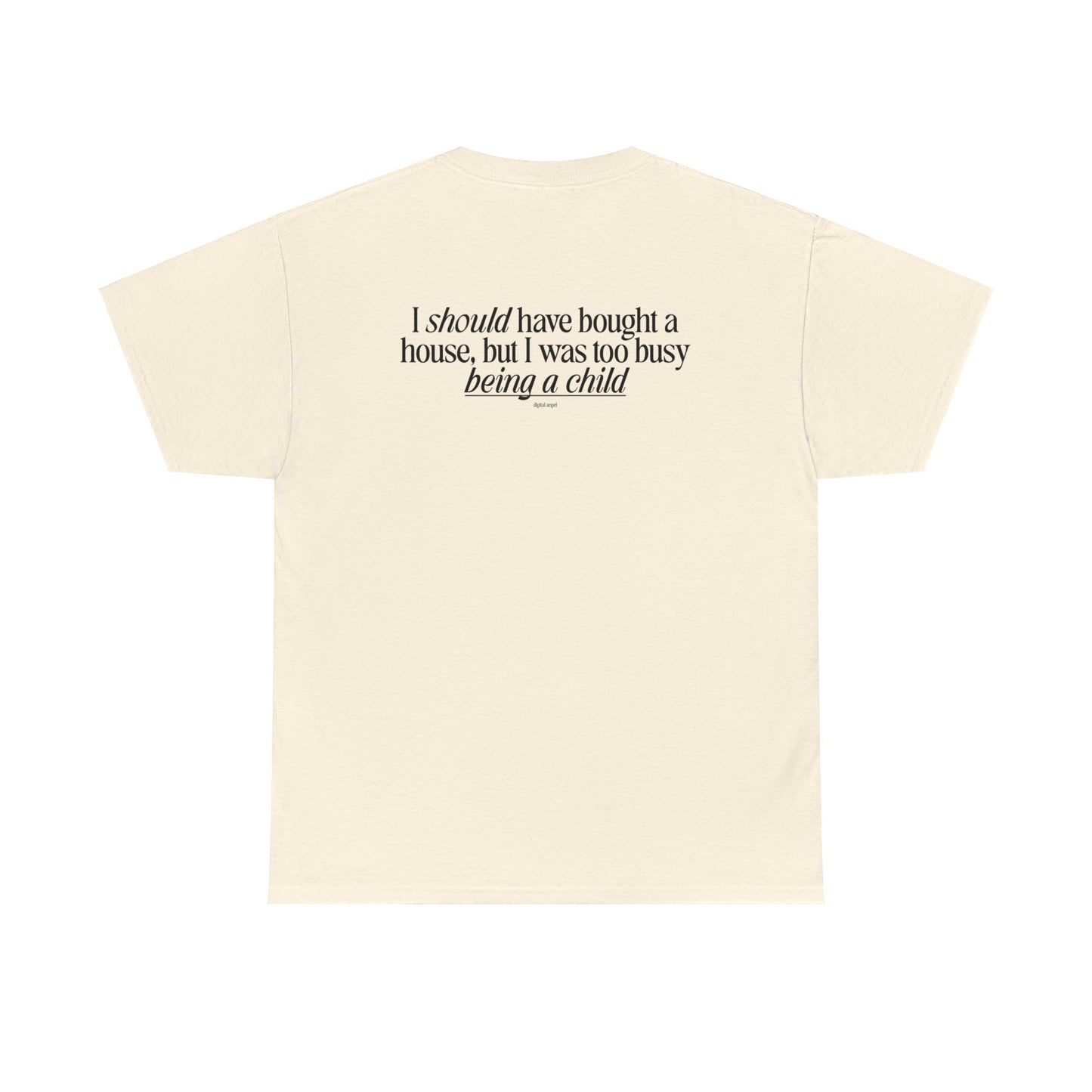 Chasing a High I haven't felt since the 2008 housing market crash, meme shirt, silly, mens/unisex, Unisex Heavy Cotton Tee