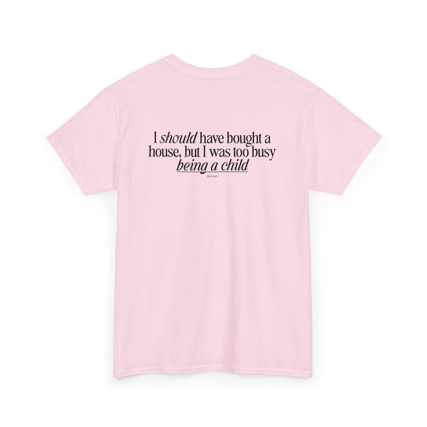 Chasing a High I haven't felt since the 2008 housing market crash, meme shirt, silly, mens/unisex, Unisex Heavy Cotton Tee