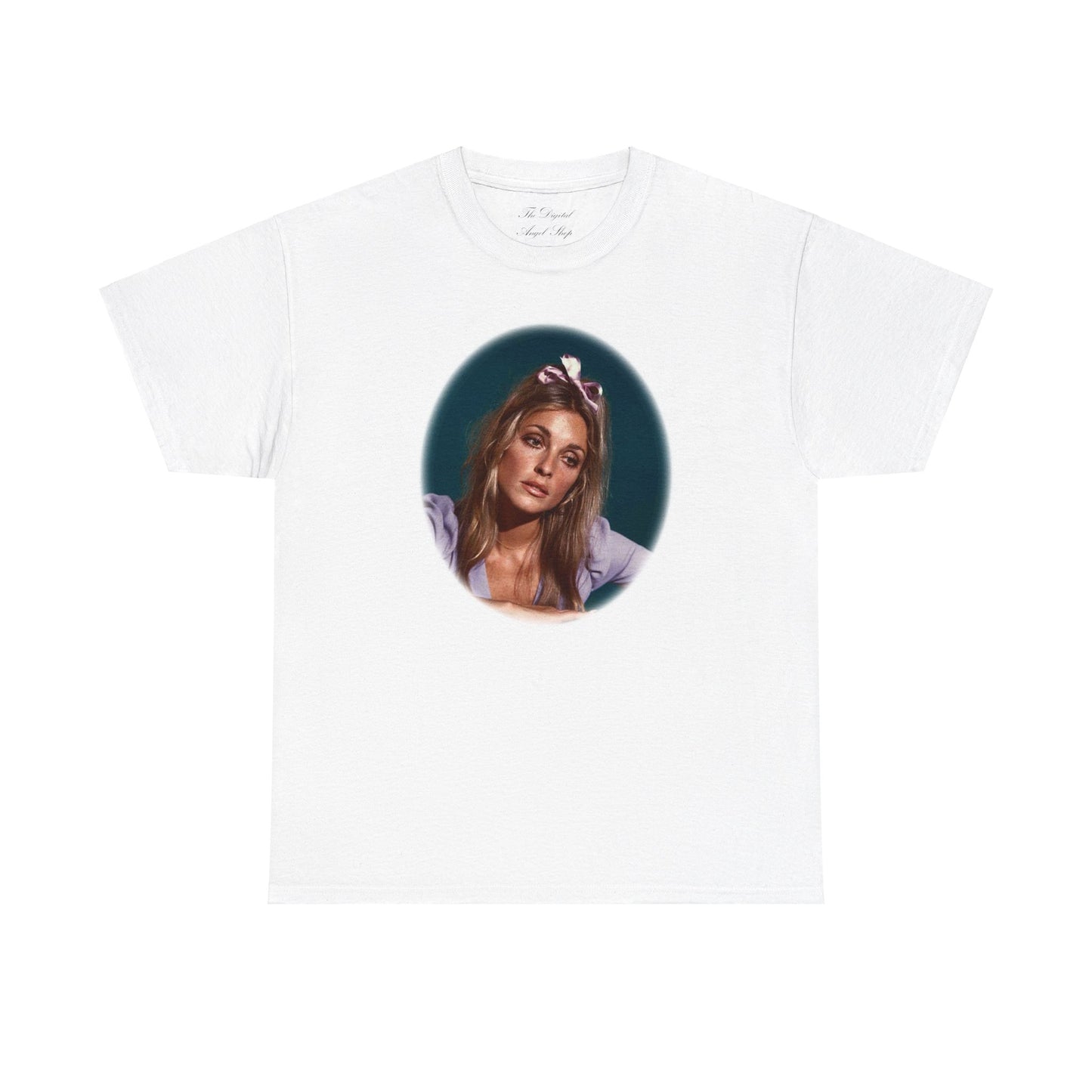 Sharon Tate Custom Oval Unisex Heavy Cotton Tee