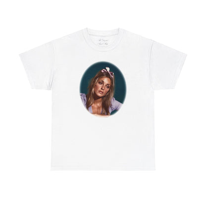 Sharon Tate Custom Oval Unisex Heavy Cotton Tee