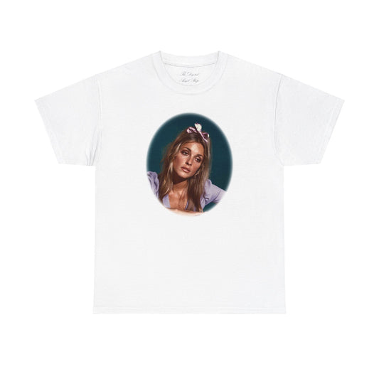 Sharon Tate Custom Oval Unisex Heavy Cotton Tee