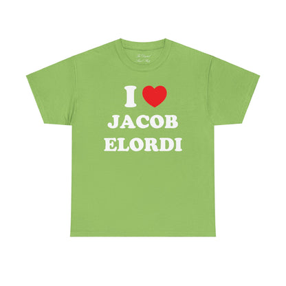 I love Jacob Elordi Unisex Heavy Cotton Tee