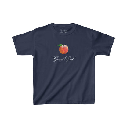 Georgia Girl Peach Coquette Relaxed Fit Baby Tee