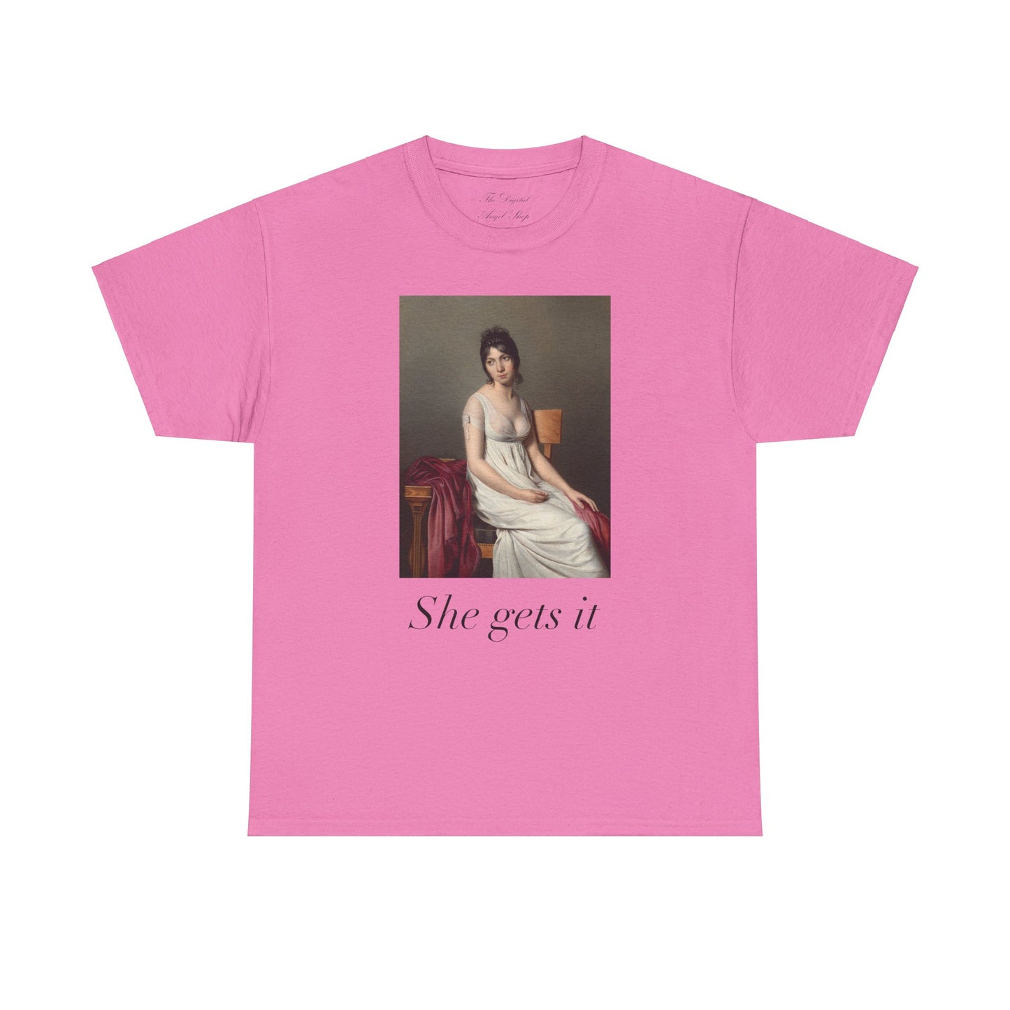 My year of rest and relaxation, she gets it, ottessa moshfegh, portrait of a young woman in white, coquette unisex shirt