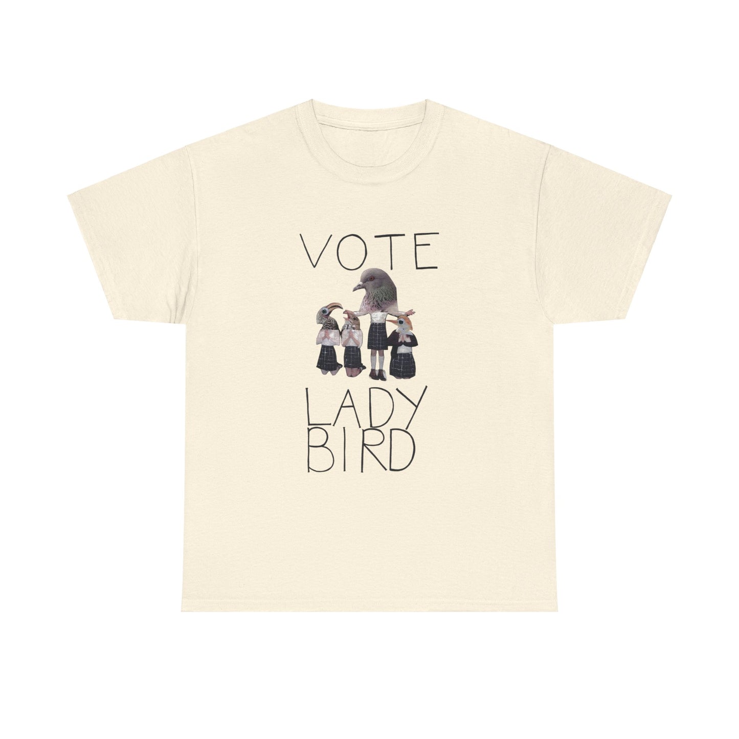 Vote Ladybird Graphic Tee Film by Greta Gerwig Unisex Heavy Cotton Tee