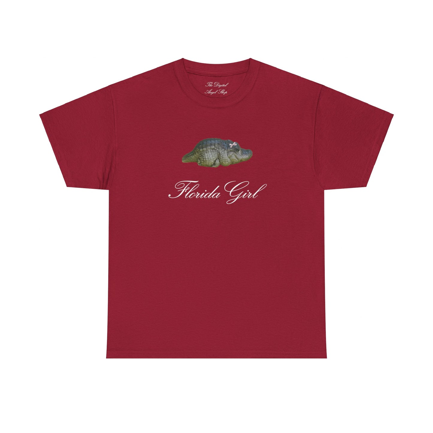 Florida Girl, Baby Gator Coquette, Unisex Heavy Cotton Tee