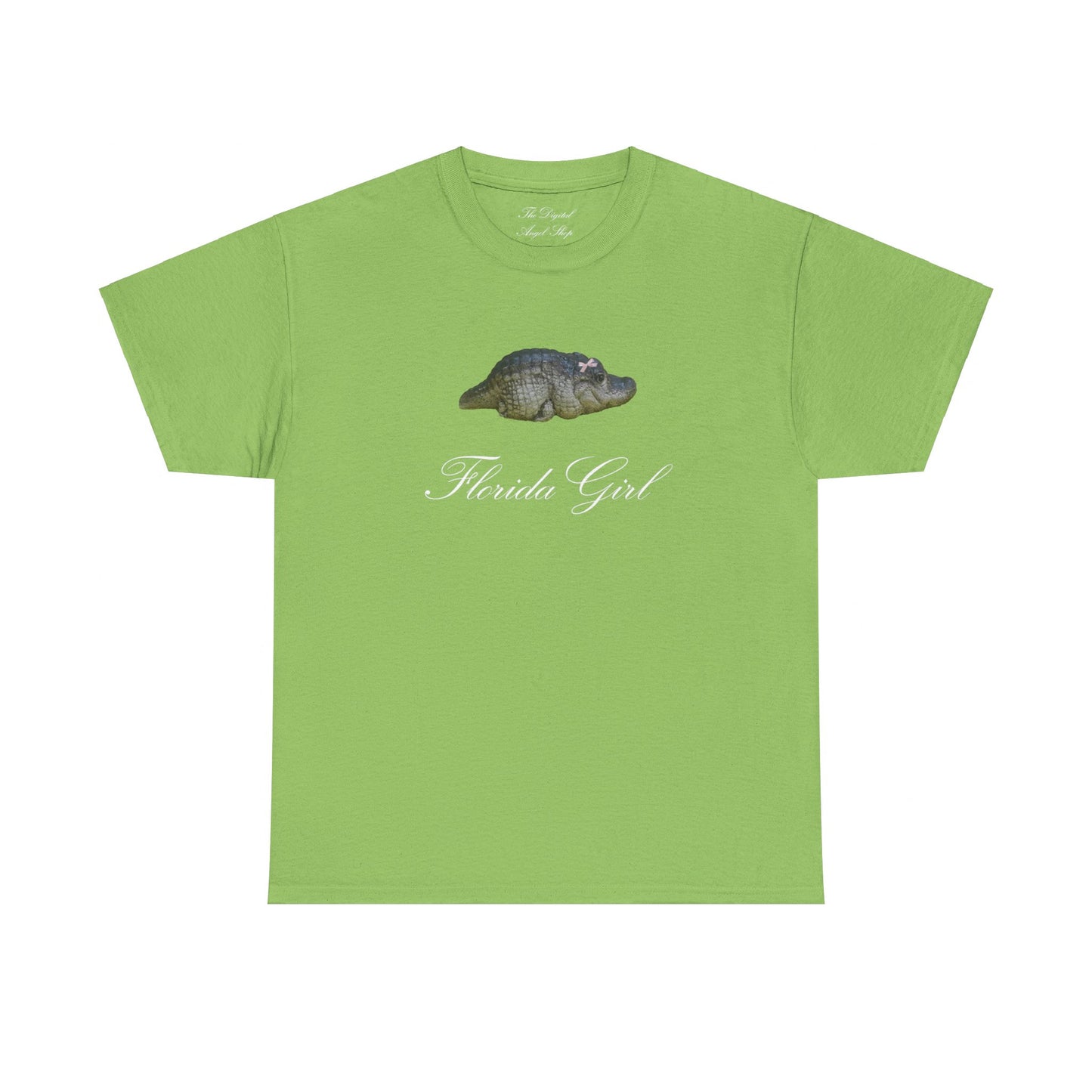 Florida Girl, Baby Gator Coquette, Unisex Heavy Cotton Tee