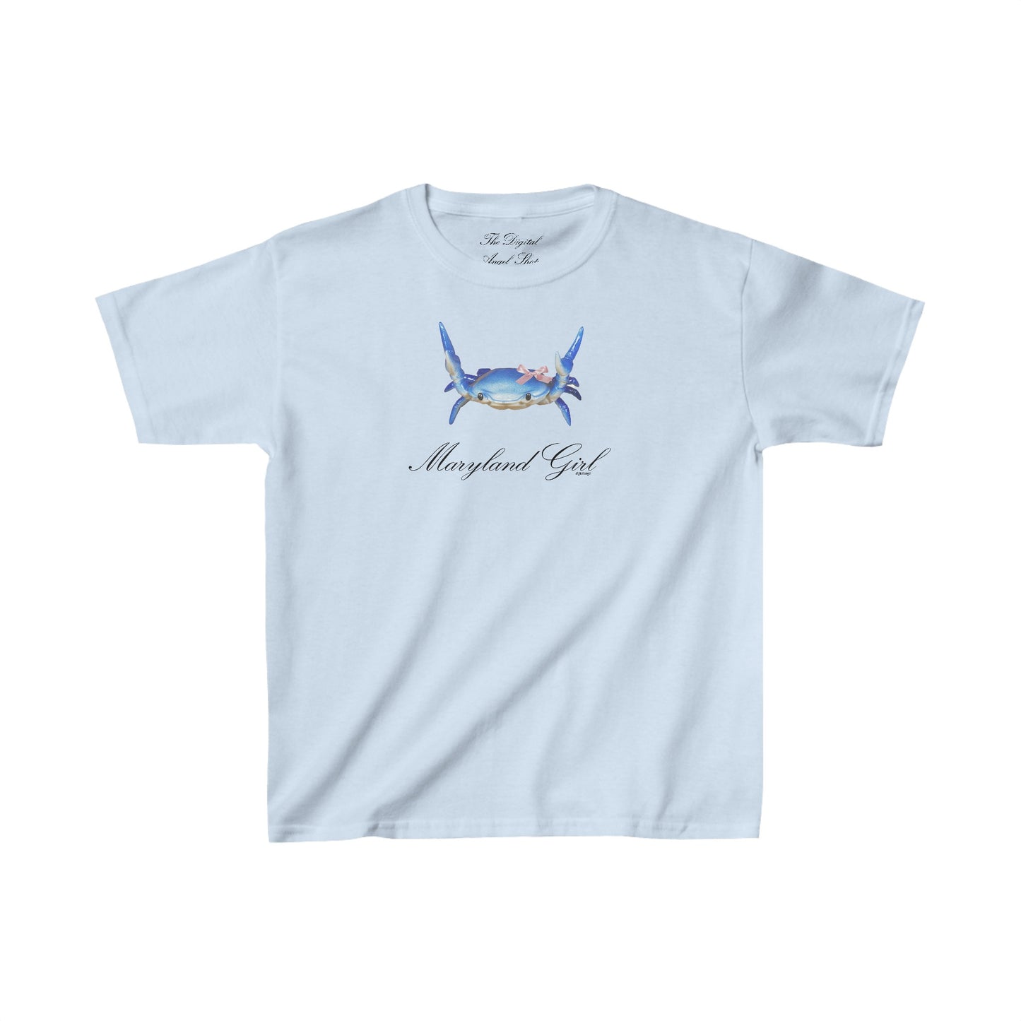 Maryland Girl Blue Crab Coquette Baby Tee