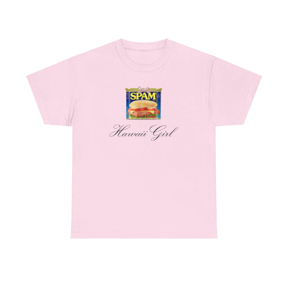 Hawaii Girl Spam Coquette Unisex Heavy Cotton Tee