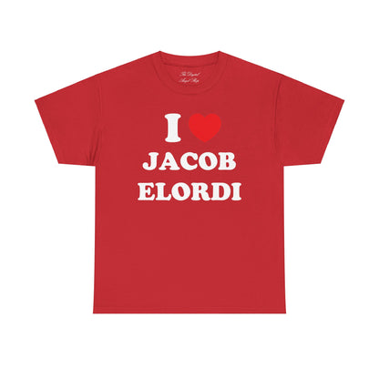 I love Jacob Elordi Unisex Heavy Cotton Tee