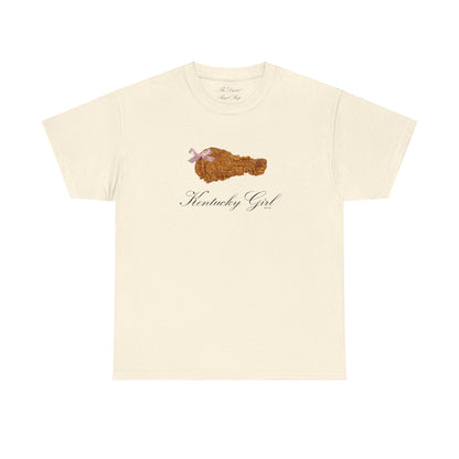 Kentucky Girl, Fried Chicken Coquette, Unisex Cotton Tee