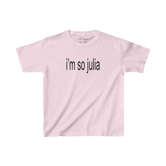 I'm so Julia, Julia Fox, Brat Shirt, Charli XCX inspired shirt Baby Tee