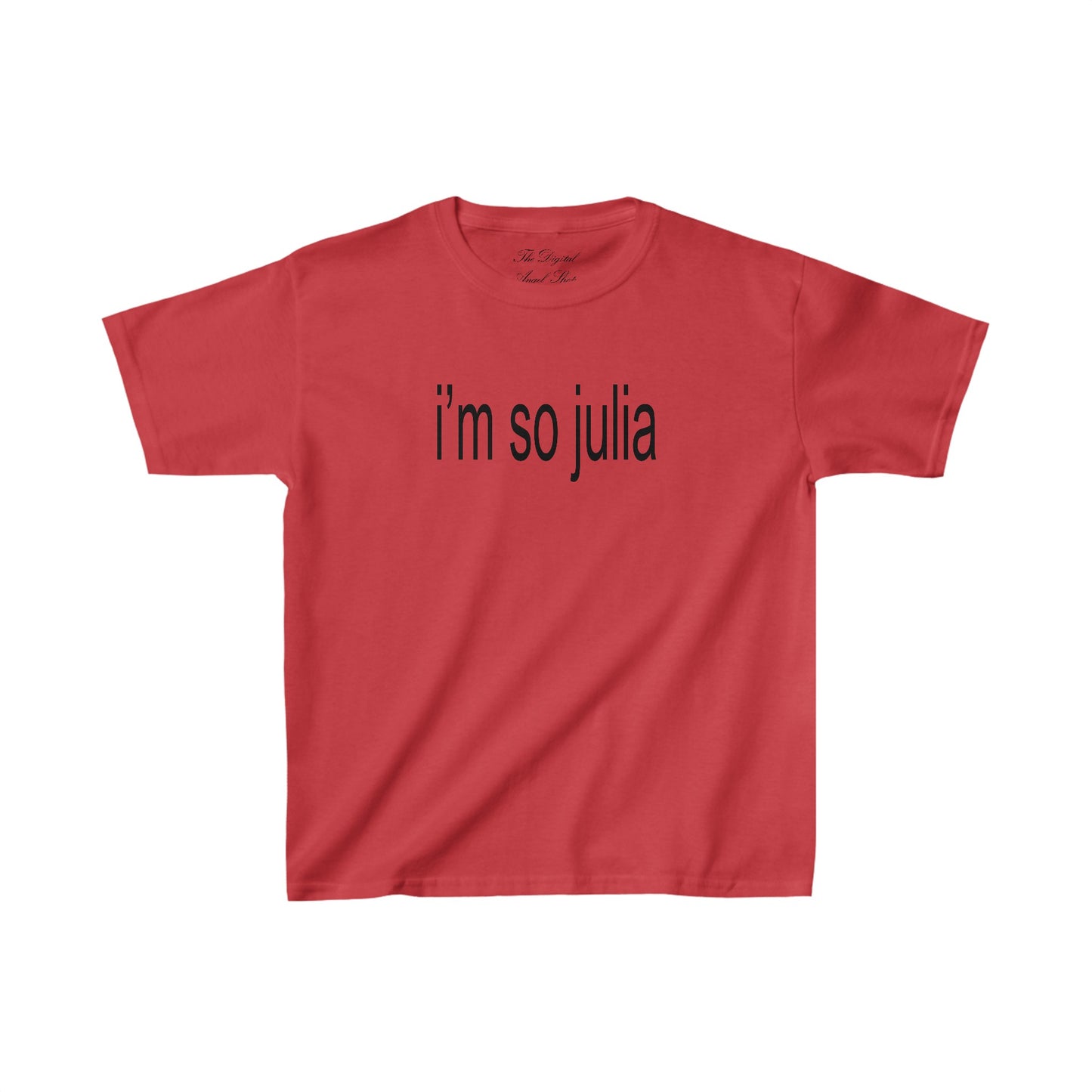 I'm so Julia, Julia Fox, Brat Shirt, Charli XCX inspired shirt Baby Tee