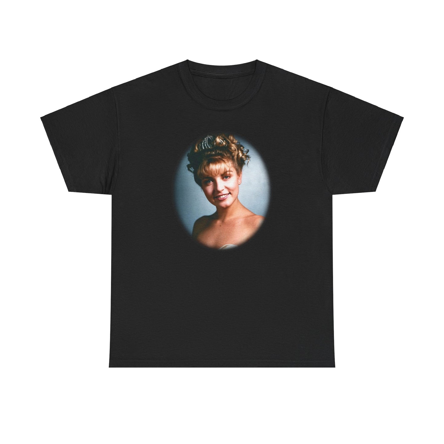 Laura Palmer from Twin Peaks directed by David Lynch, Film Merch, Twin Peaks, Oval tee, Unisex Heavy Cotton Tee