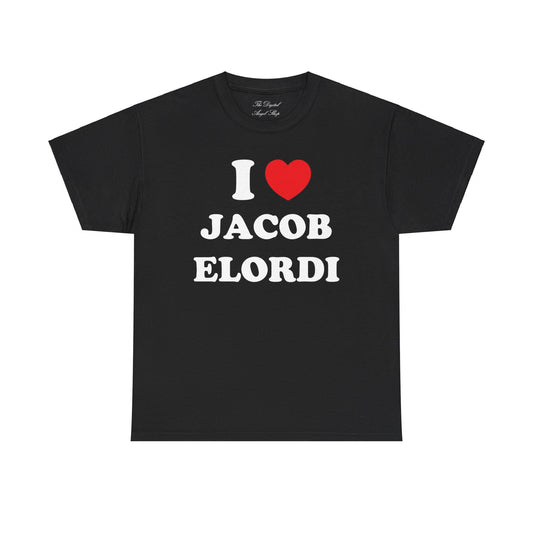 I love Jacob Elordi Unisex Heavy Cotton Tee