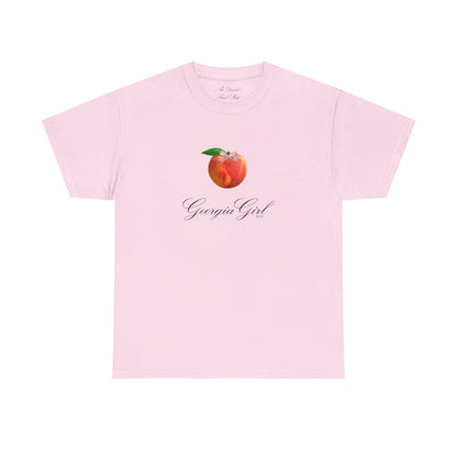 Georgia Girl Peach Coquette Unisex Heavy Cotton Tee