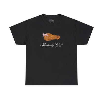 Kentucky Girl, Fried Chicken Coquette, Unisex Cotton Tee