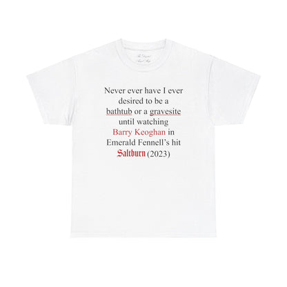 Barry Keoghan, Saltburn Bathtub and Gravesite Unisex Heavy Cotton Tee