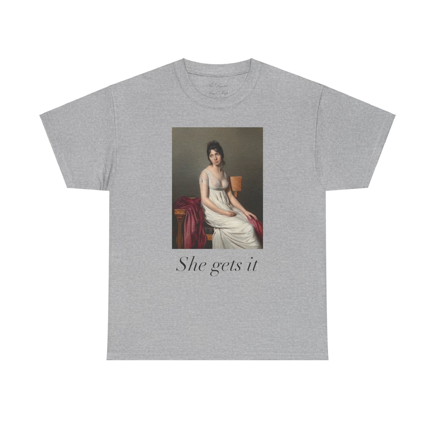 My year of rest and relaxation, she gets it, ottessa moshfegh, portrait of a young woman in white, coquette unisex shirt