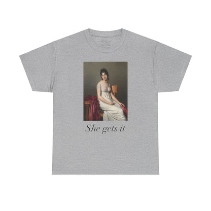 My year of rest and relaxation, she gets it, ottessa moshfegh, portrait of a young woman in white, coquette unisex shirt