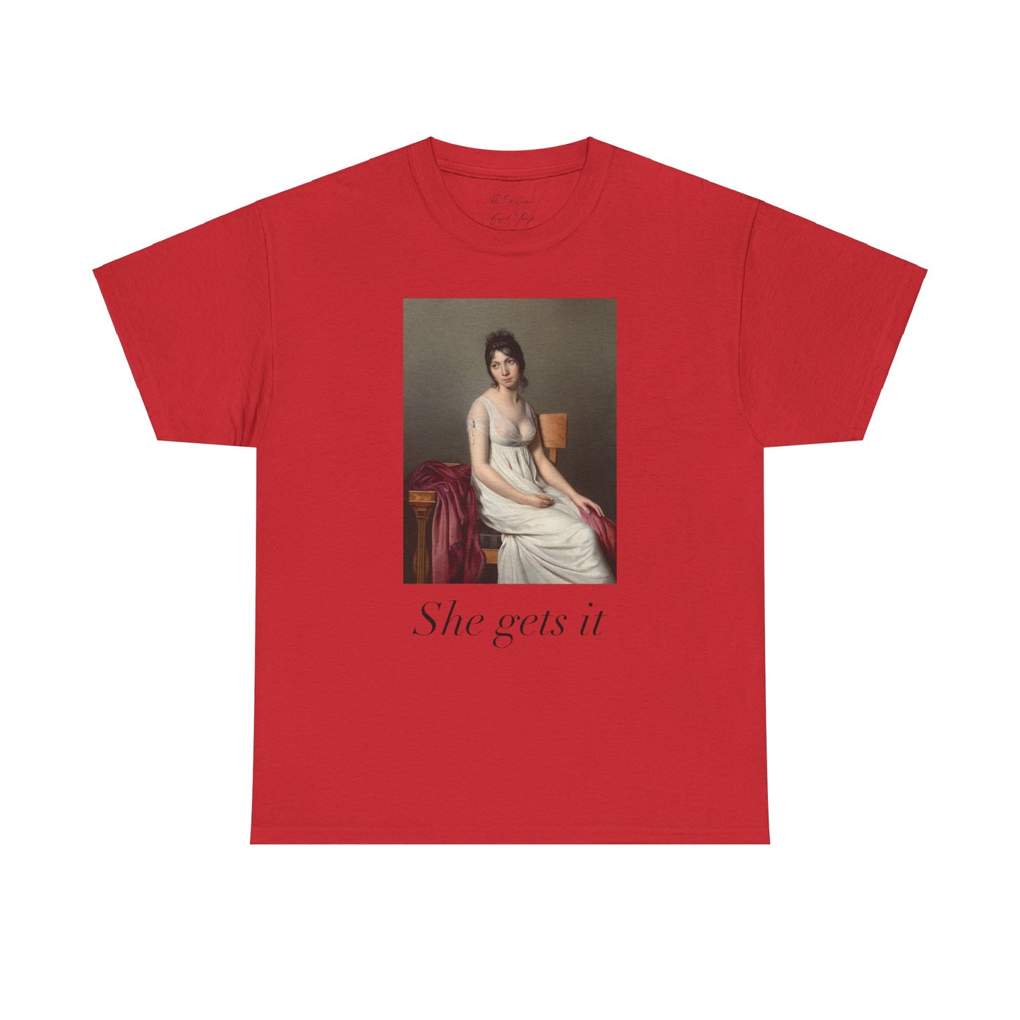 My year of rest and relaxation, she gets it, ottessa moshfegh, portrait of a young woman in white, coquette unisex shirt