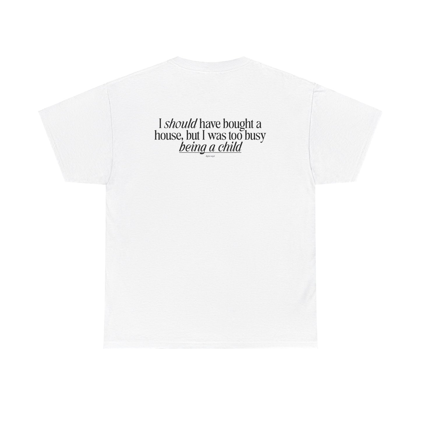 Chasing a High I haven't felt since the 2008 housing market crash, meme shirt, silly, mens/unisex, Unisex Heavy Cotton Tee