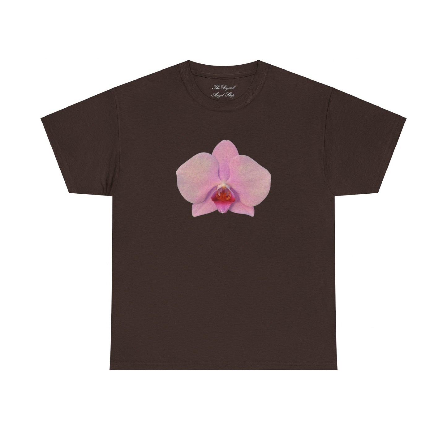 Pink Orchid Graphic Unisex Heavy Cotton Tee