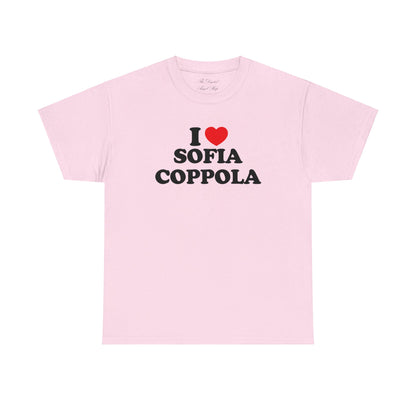 I love Sofia Coppola Unisex Heavy Cotton Tee