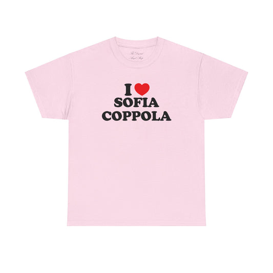 I love Sofia Coppola Unisex Heavy Cotton Tee