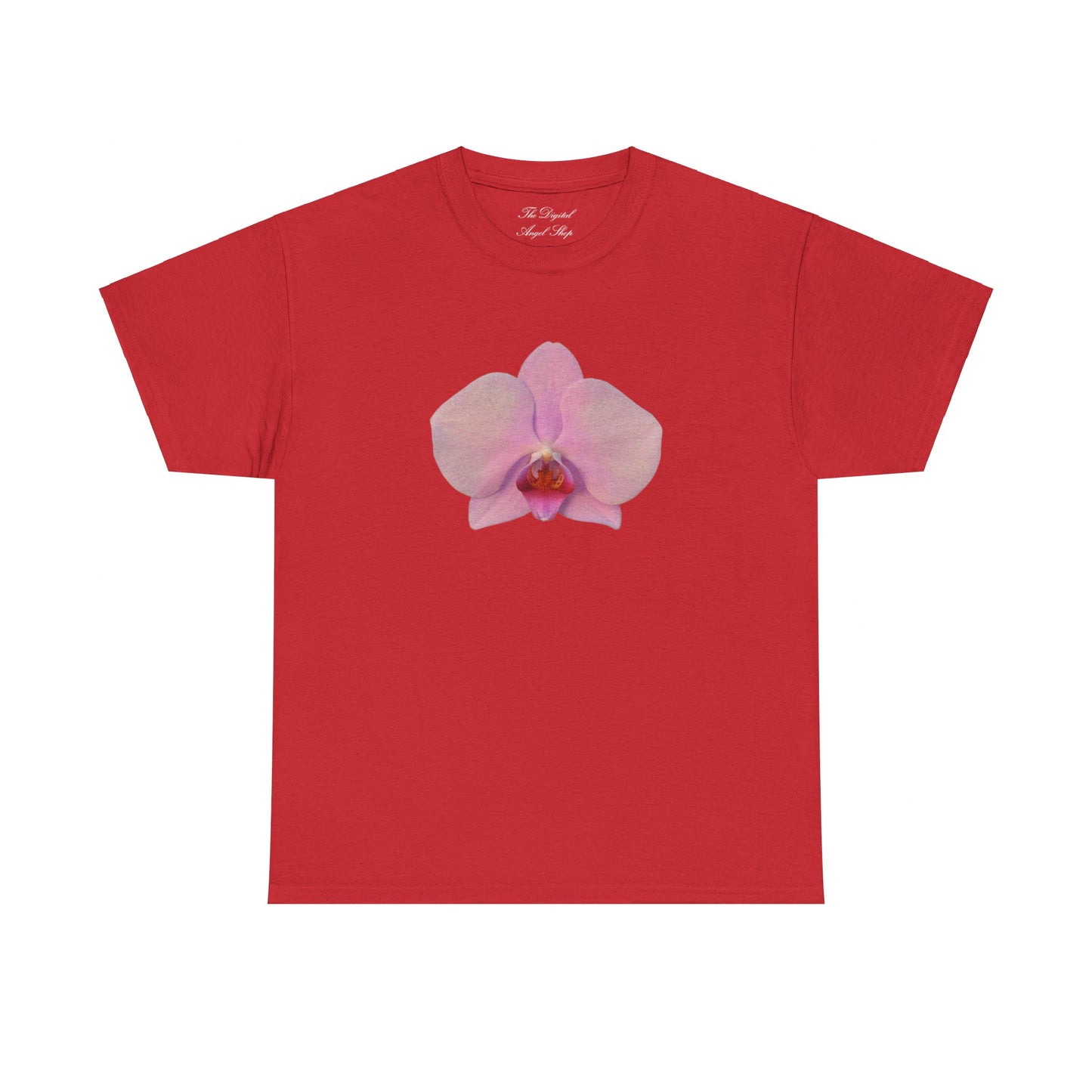 Pink Orchid Graphic Unisex Heavy Cotton Tee