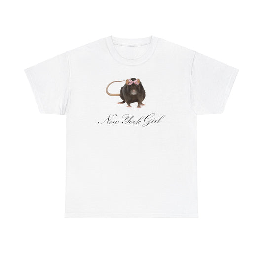 New York Girl Baby Rat Coquette Unisex Heavy Cotton Tee