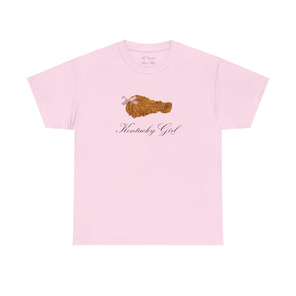 Kentucky Girl, Fried Chicken Coquette, Unisex Cotton Tee