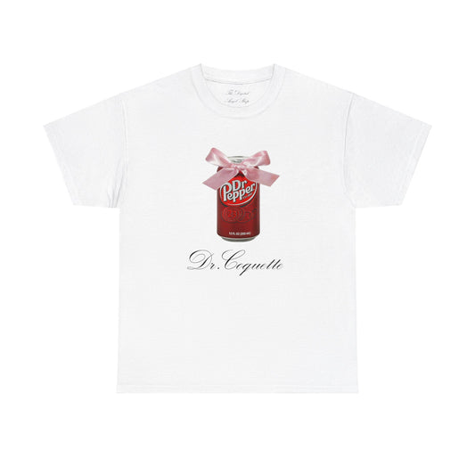 Dr Pepper Meme, Coquette, Tumblr Y2K Silly Unisex Heavy Cotton Tee