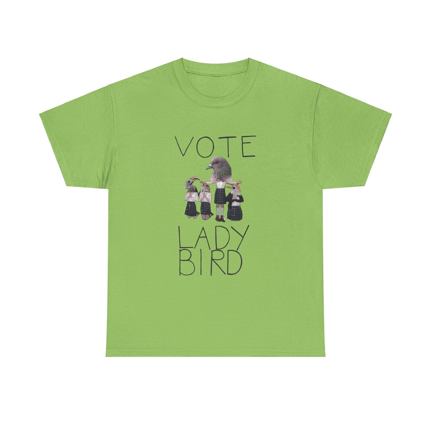 Vote Ladybird Graphic Tee Film by Greta Gerwig Unisex Heavy Cotton Tee