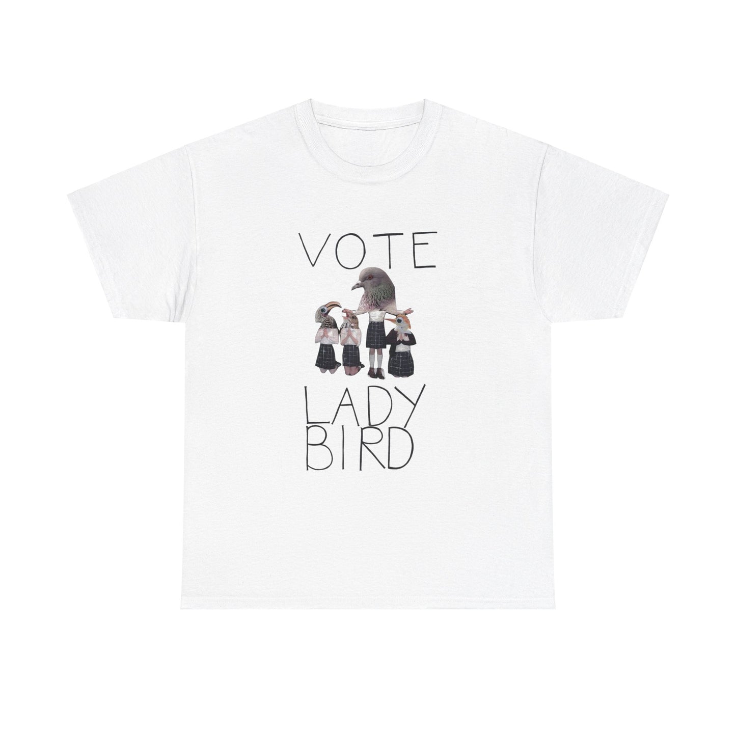 Vote Ladybird Graphic Tee Film by Greta Gerwig Unisex Heavy Cotton Tee