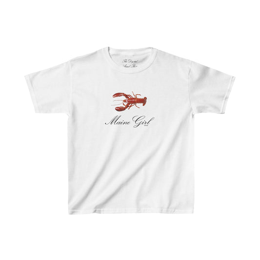 Maine Girl Coquette Lobster Relaxed Baby Tee