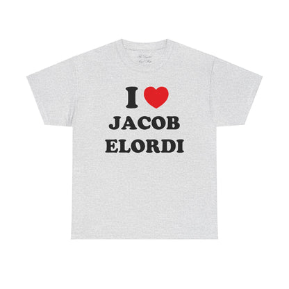 I love Jacob Elordi Unisex Heavy Cotton Tee