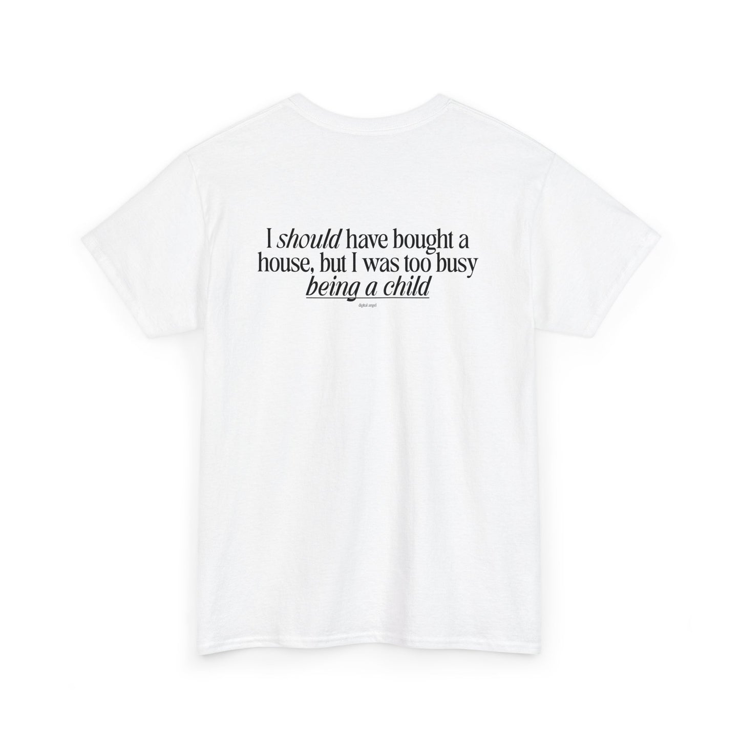 Chasing a High I haven't felt since the 2008 housing market crash, meme shirt, silly, mens/unisex, Unisex Heavy Cotton Tee