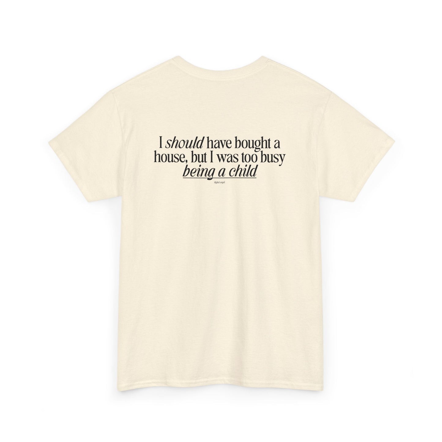 Chasing a High I haven't felt since the 2008 housing market crash, meme shirt, silly, mens/unisex, Unisex Heavy Cotton Tee