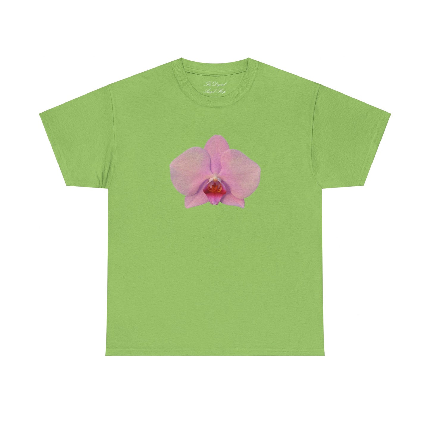 Pink Orchid Graphic Unisex Heavy Cotton Tee