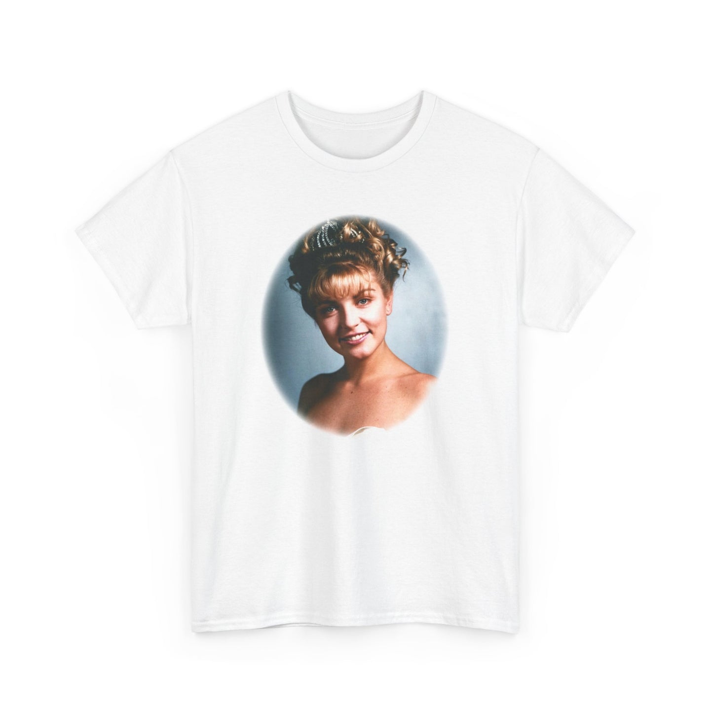 Laura Palmer from Twin Peaks directed by David Lynch, Film Merch, Twin Peaks, Oval tee, Unisex Heavy Cotton Tee