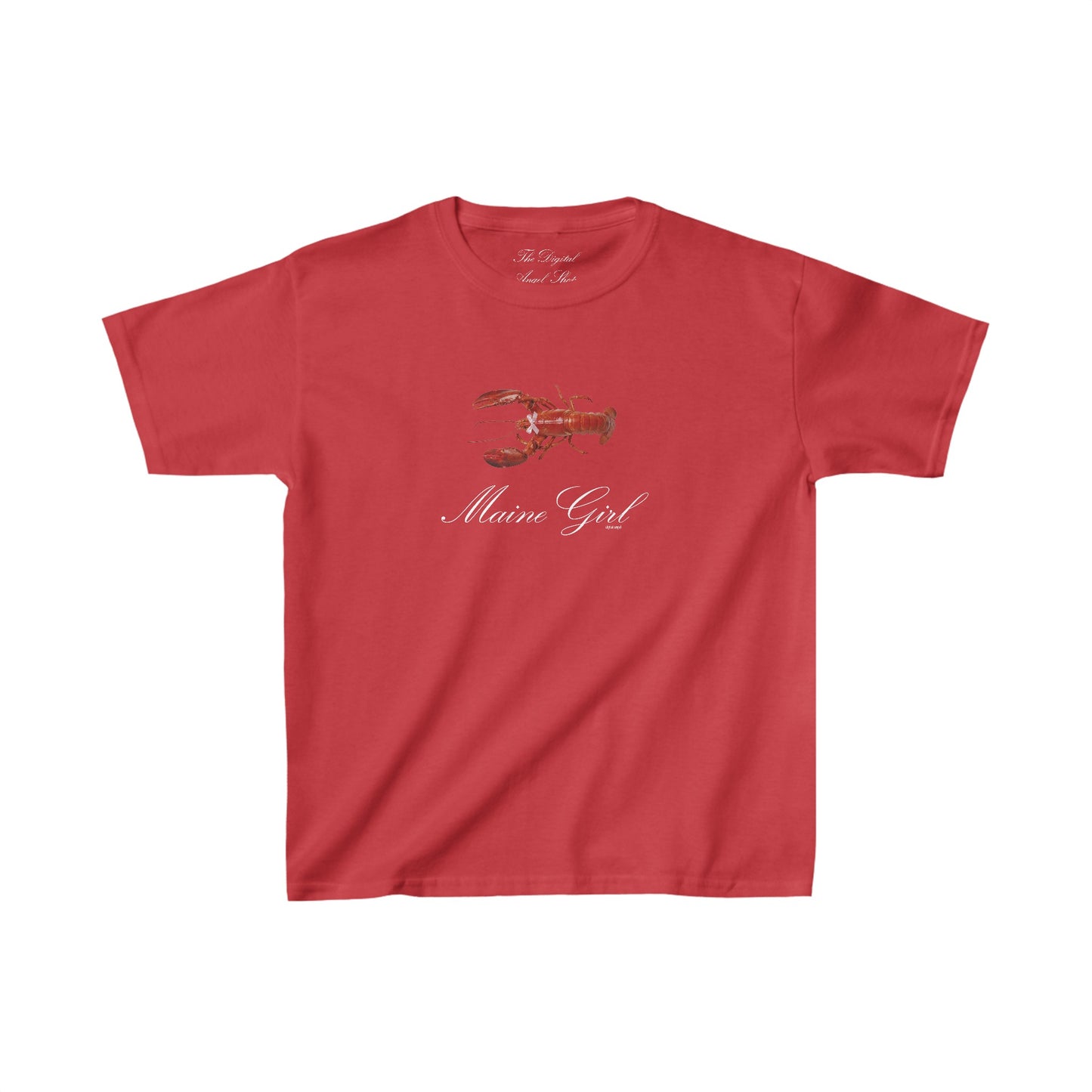 Maine Girl Coquette Lobster Relaxed Baby Tee