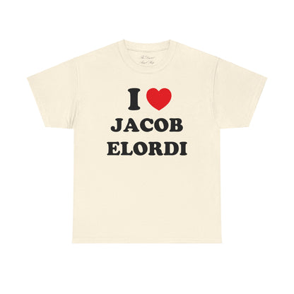 I love Jacob Elordi Unisex Heavy Cotton Tee