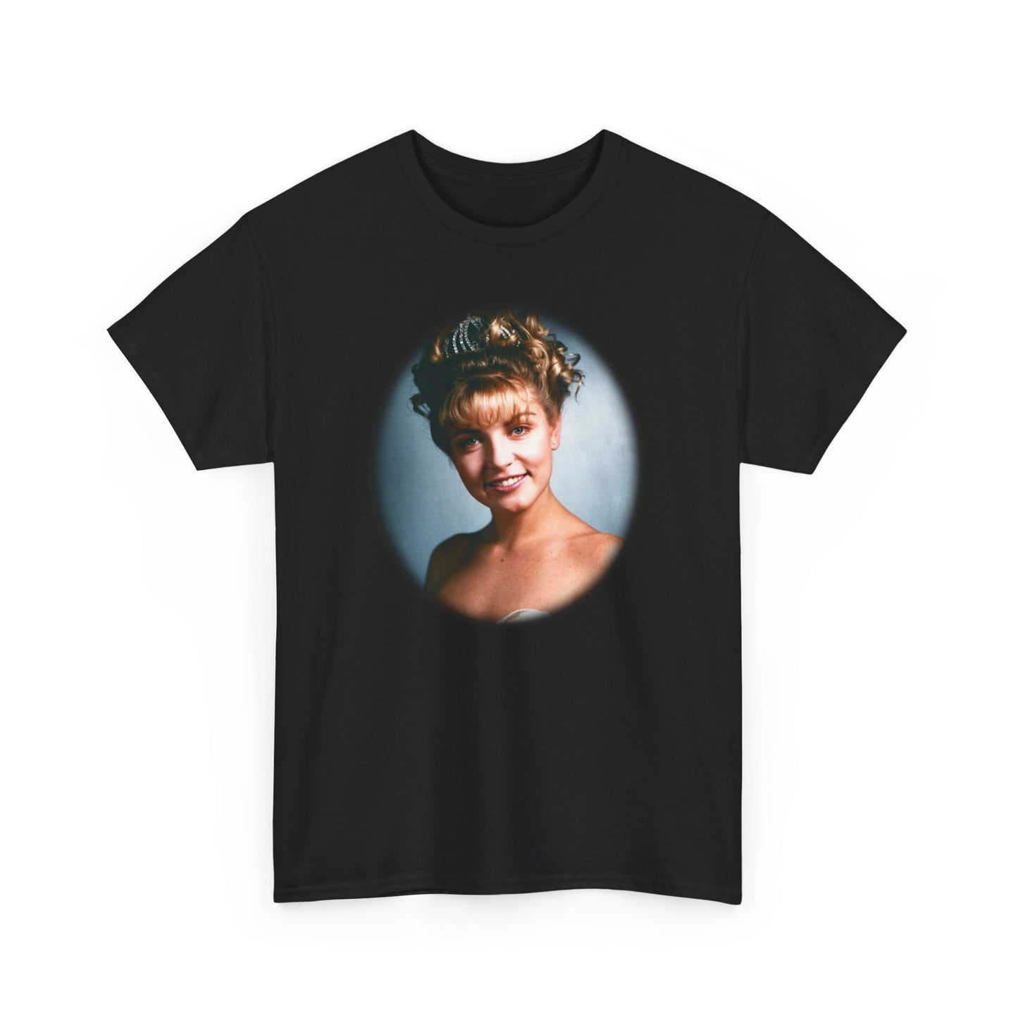 Laura Palmer from Twin Peaks directed by David Lynch, Film Merch, Twin Peaks, Oval tee, Unisex Heavy Cotton Tee