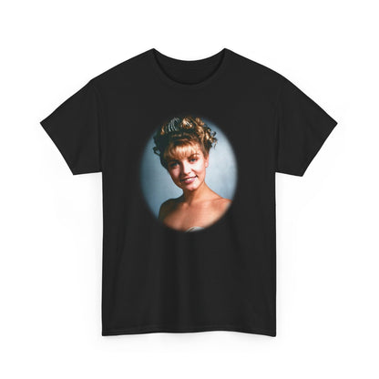 Laura Palmer from Twin Peaks directed by David Lynch, Film Merch, Twin Peaks, Oval tee, Unisex Heavy Cotton Tee