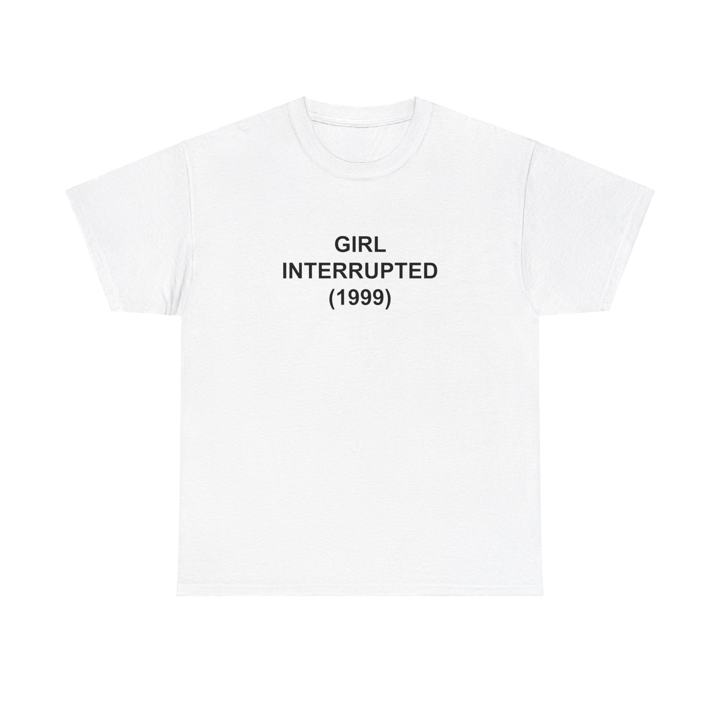 Girl Interrupted (1999) film Title Card Graphic T-Shirt Unisex Heavy Cotton Tee