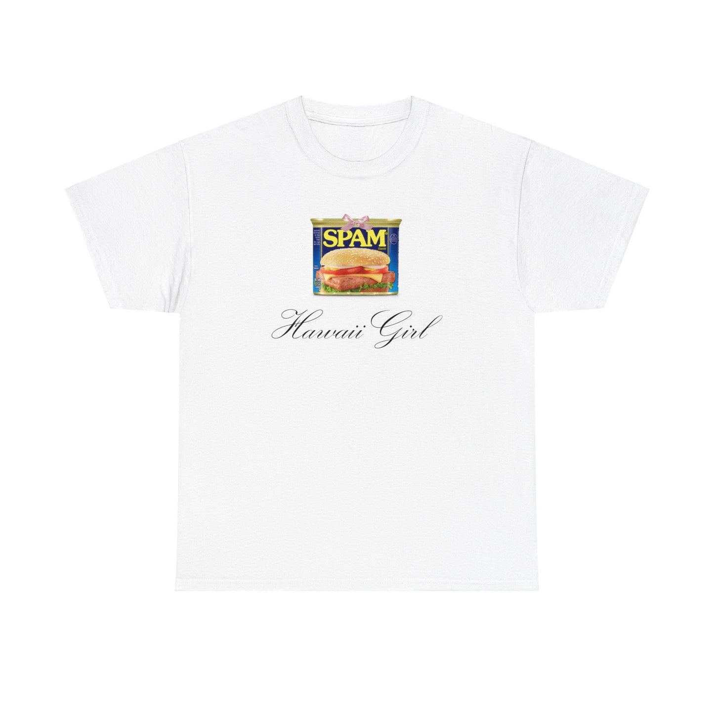 Hawaii Girl Spam Coquette Unisex Heavy Cotton Tee