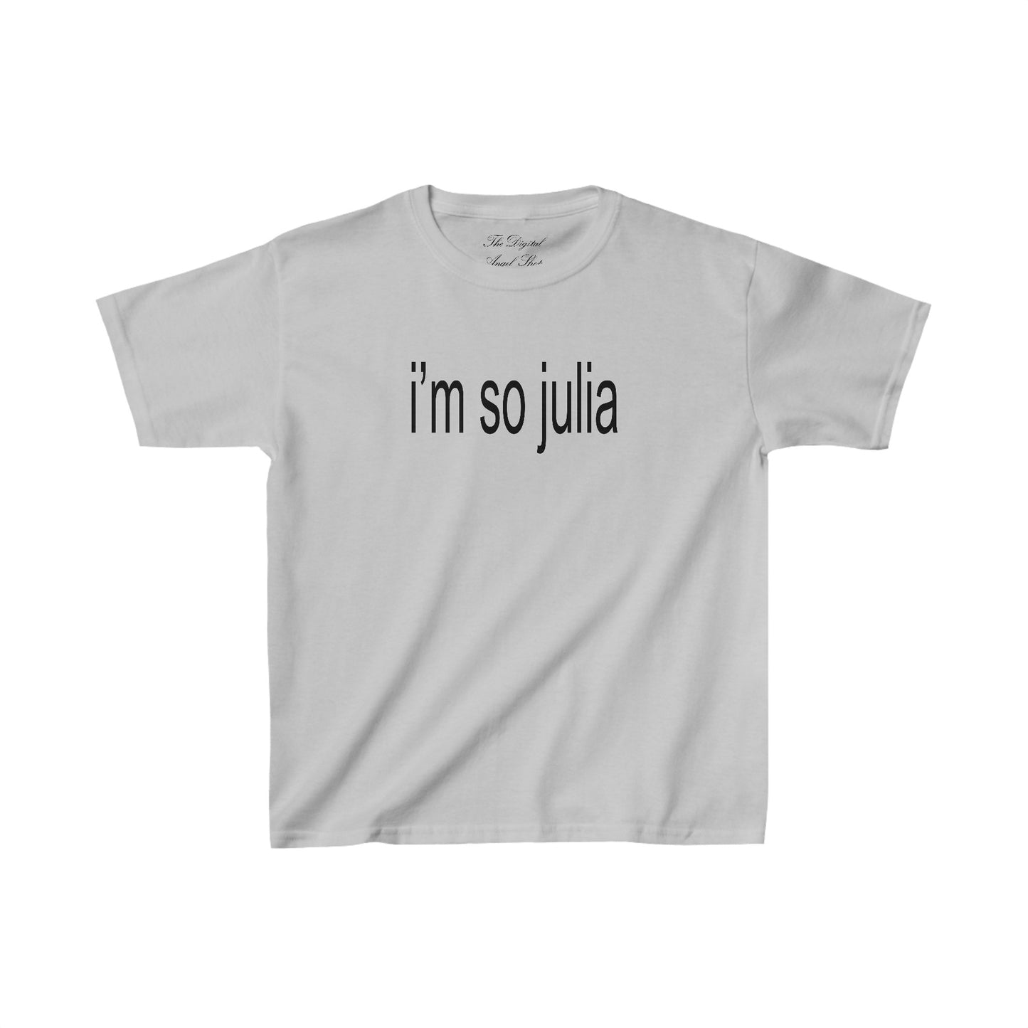 I'm so Julia, Julia Fox, Brat Shirt, Charli XCX inspired shirt Baby Tee