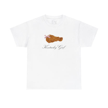 Kentucky Girl, Fried Chicken Coquette, Unisex Cotton Tee