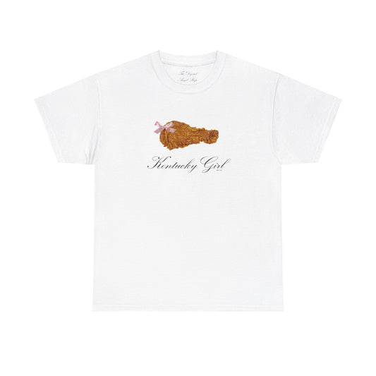 Kentucky Girl, Fried Chicken Coquette, Unisex Cotton Tee